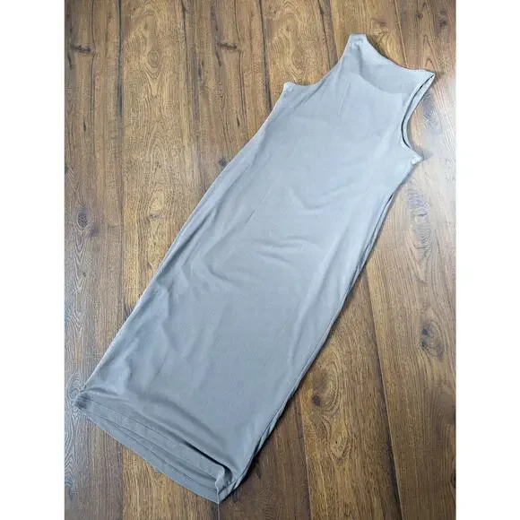 Good American Micro Rib Sleeveless Midi Bodycon Dress 4 - Picture 4 of 7